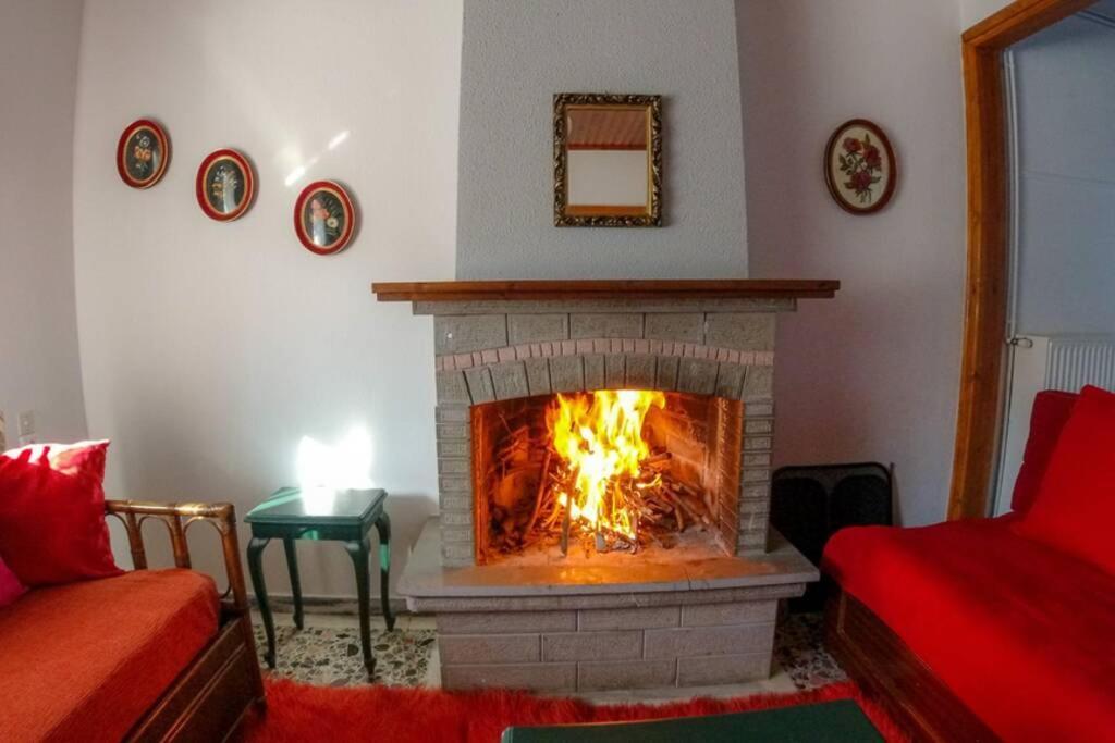 Breathtaking Lake View Cottage With A Fireplace Next To Ioannina City! エクステリア 写真